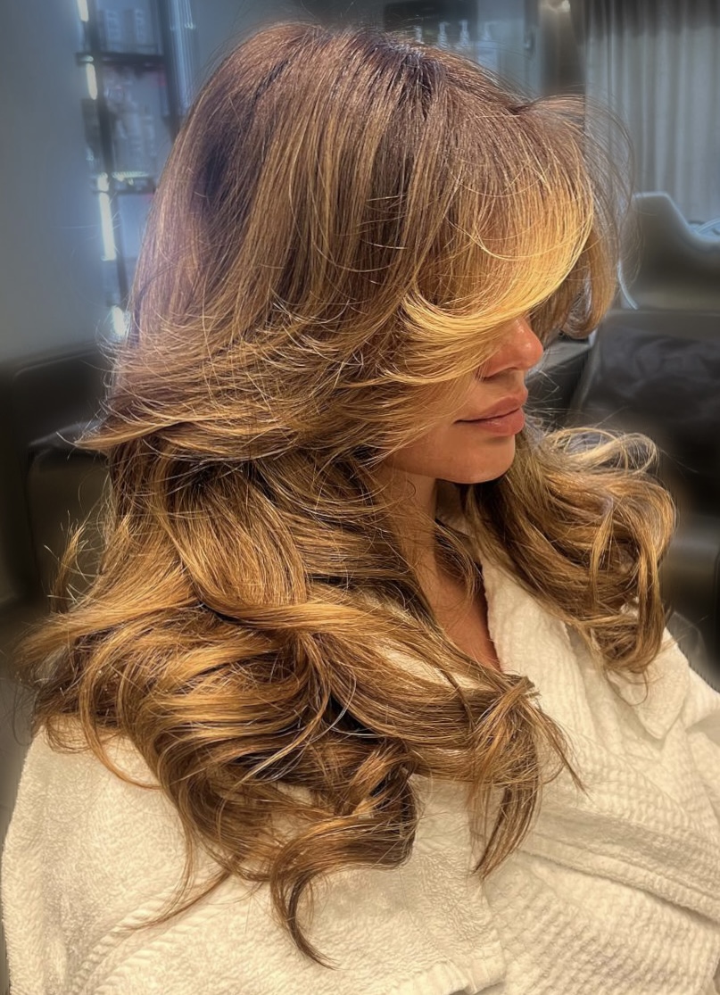 Risultato hairstyling su cliente di Francesca
